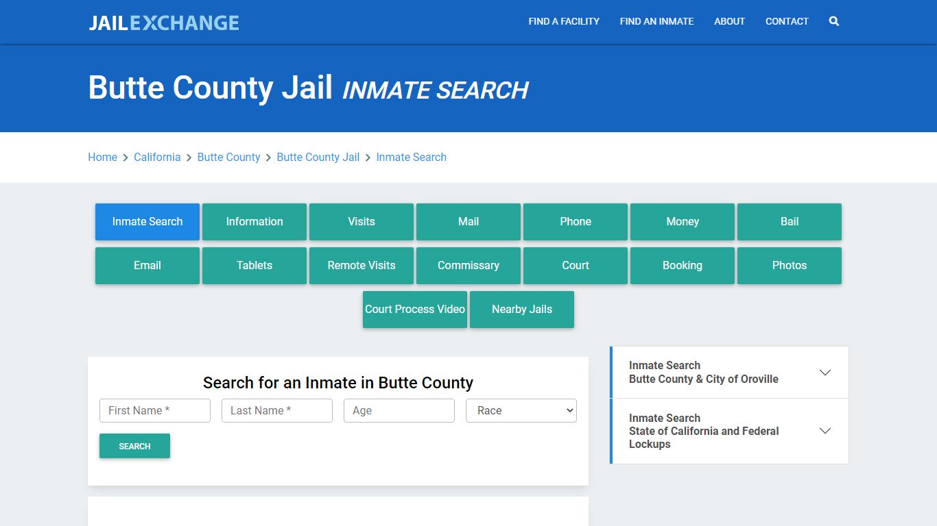 Butte County Jail, CA Inmate Search: Roster & Mugshots - Jail Exchange